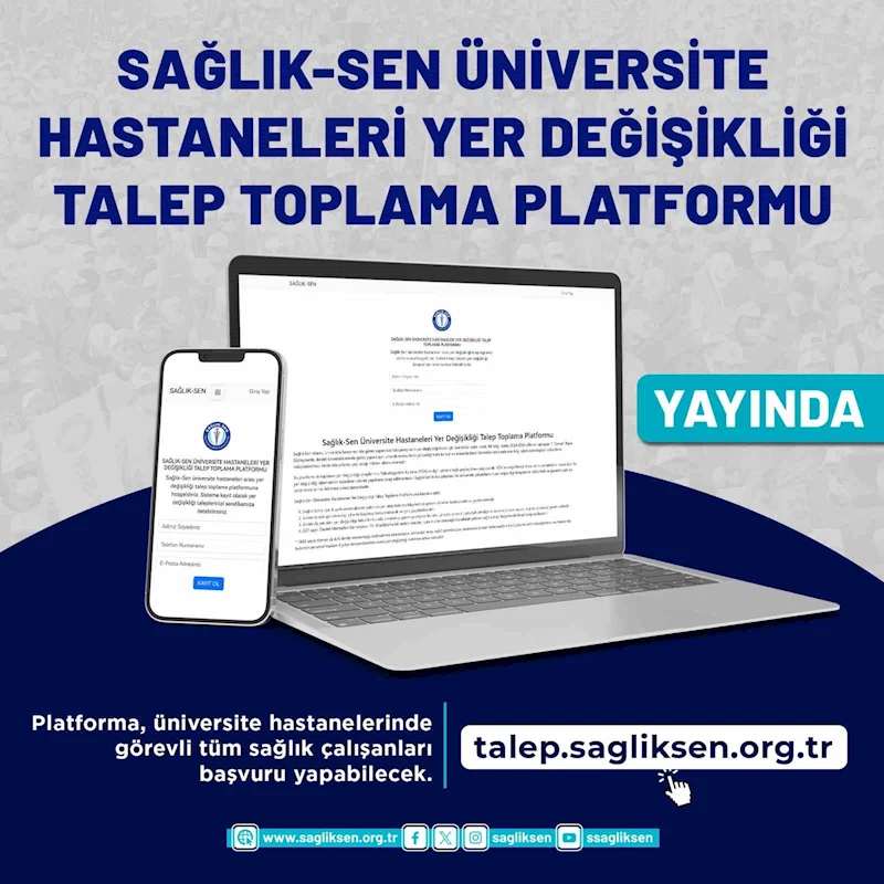 Sağlık-Sen, üniversitelerdeki yer değişikliği hakkı için talep toplama platformu kurdu
