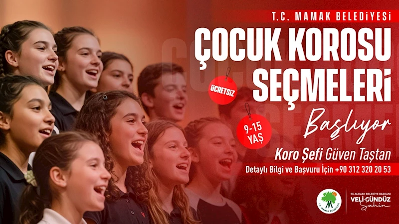 Mamak’ta Türk Halk Müziği Çocuk Korosu Seçmeleri Başladı